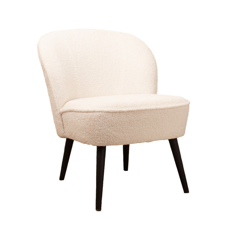 Cream Boucle Cocktail Chair
